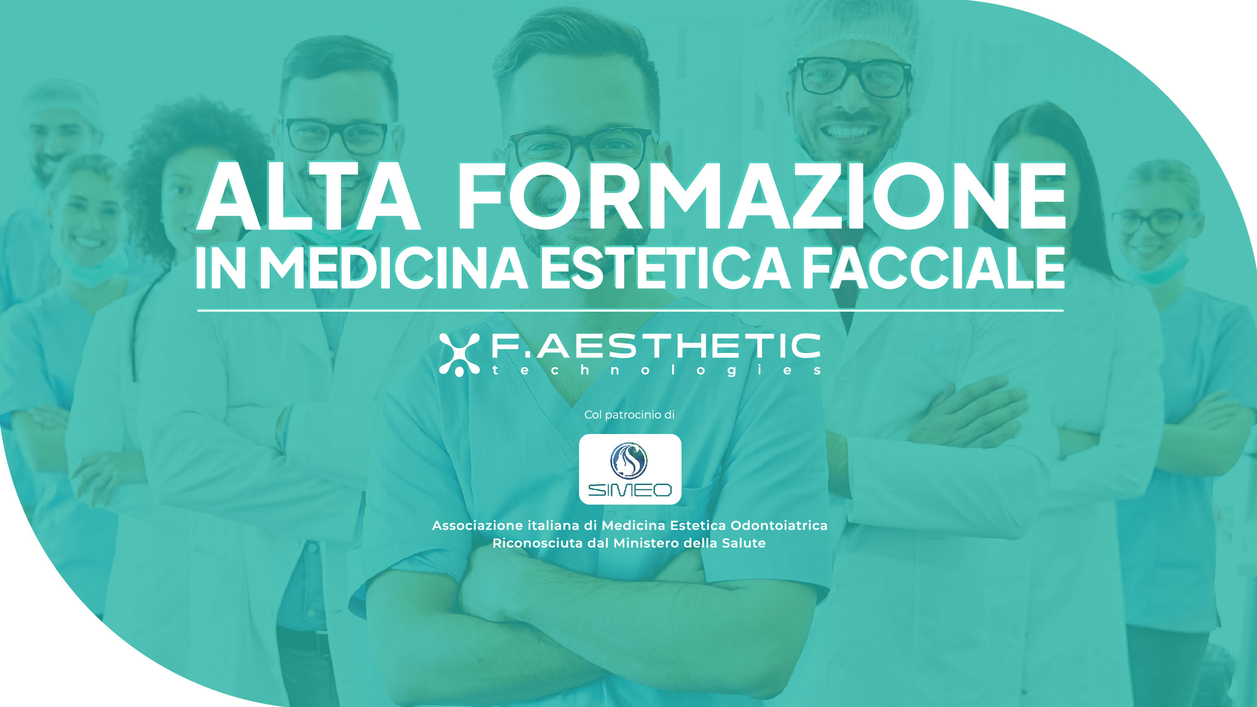 copertina corso di alta formazione in medicina estetica facciale patrocinato da SIMEO