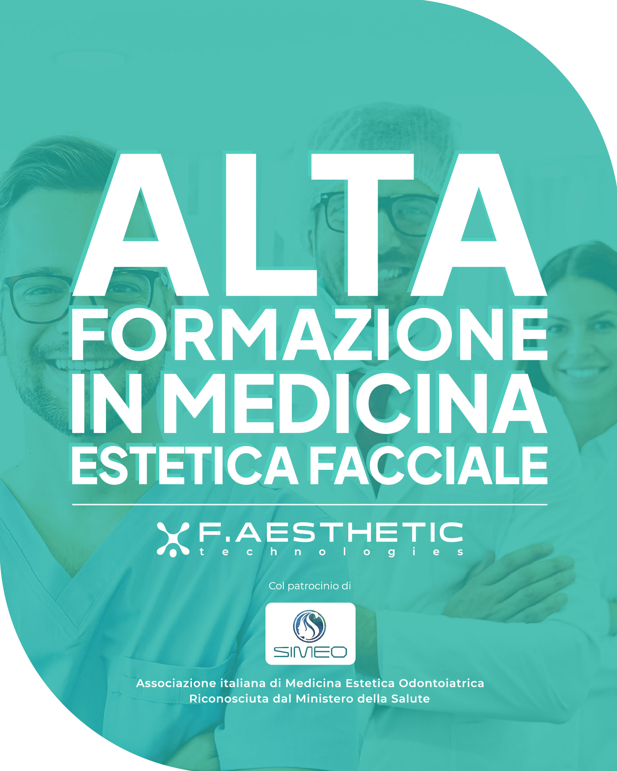 copertina corso di alta formazione in medicina estetica facciale patrocinato da SIMEO